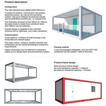 Kergesti kokkupandavad eemaldatavad konteinermajad