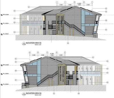 Kahe-korruseline kokkupandavate hotellikonstruktsioonide ja materjalide nimekiri Brasiilia kliendile